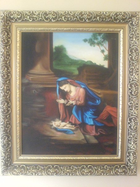 After Correggio (reproduction 1 of 2), oil on canvas by Joseph Colella, 1990